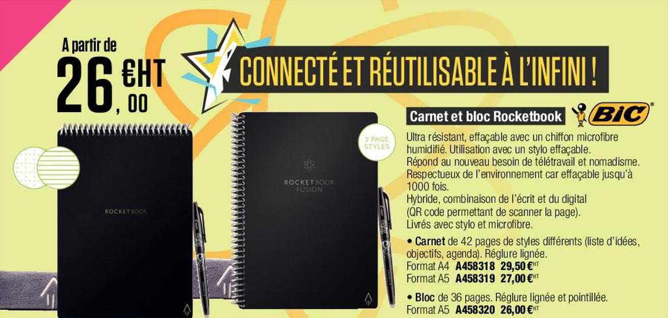 Carnet Et Bloc Rocketbook Bic