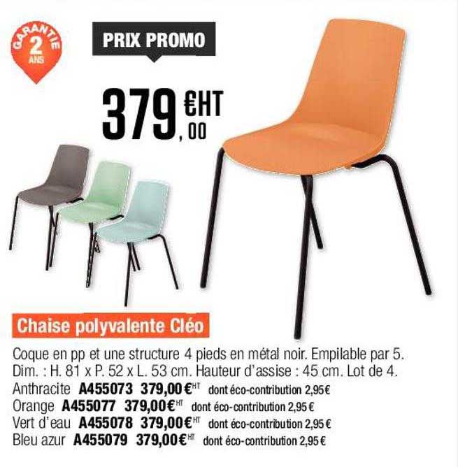 chaise polyvalente cléo