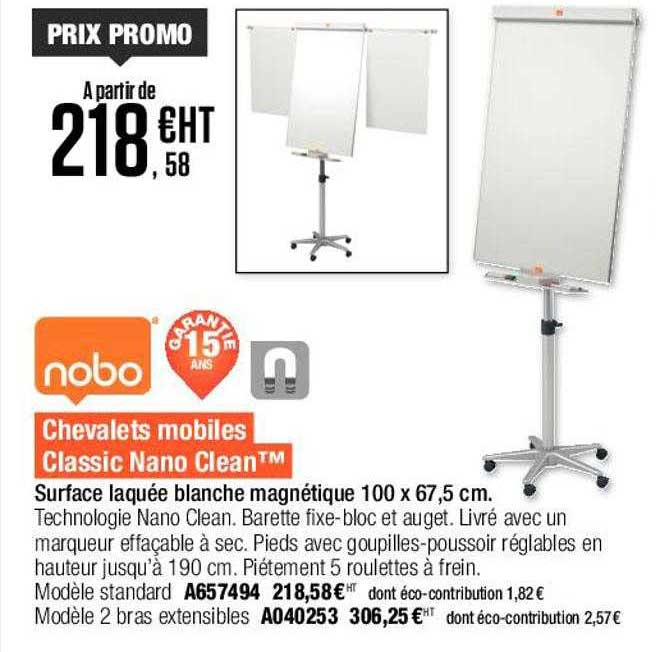 Chevalets Mobiles Classic Nano Clean Nobo