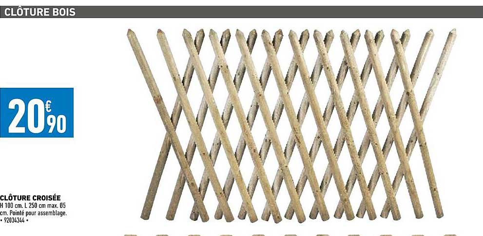 clôture croisée