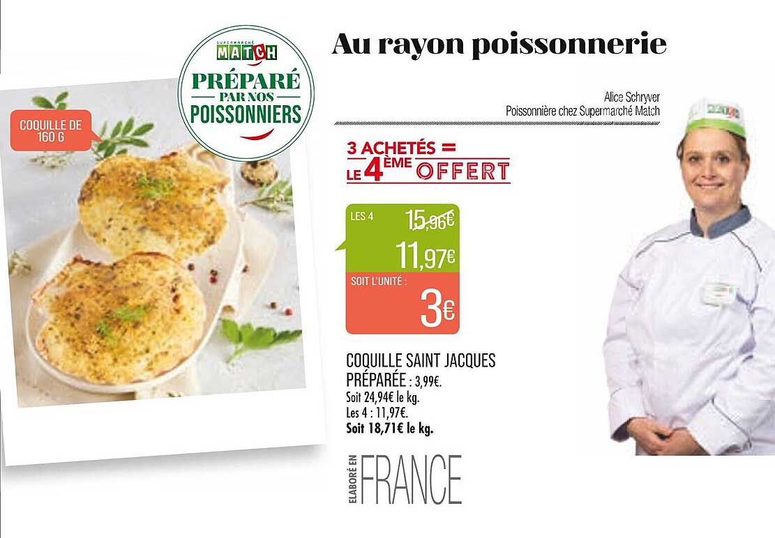 coquille saint jacques préparée