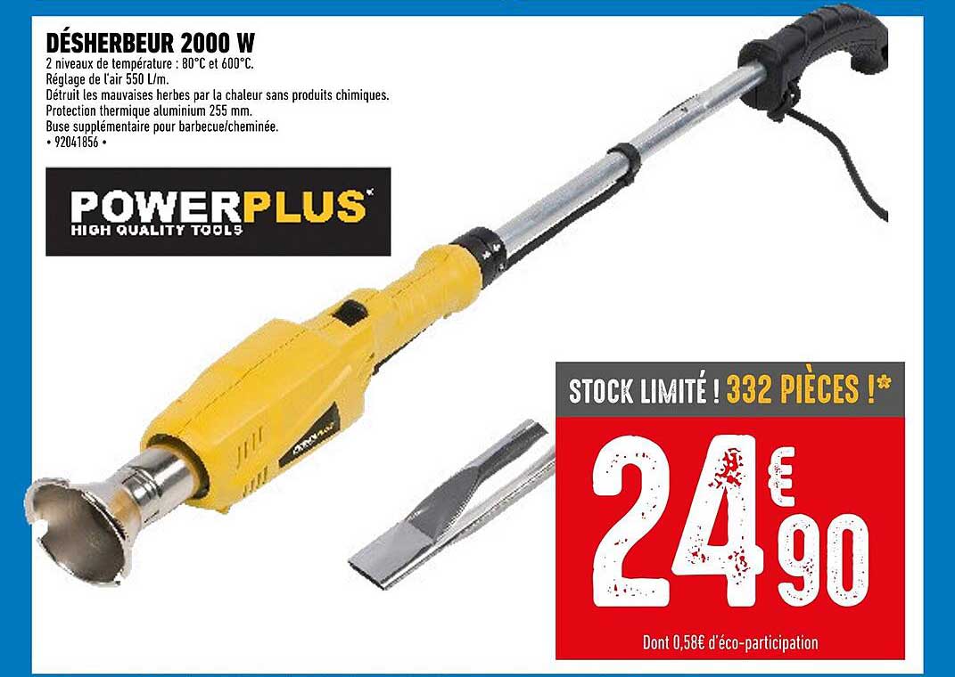 désherbeur 2000w powerplus