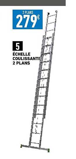 échelle coulissante 2 plans