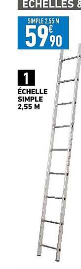 échelle Simple 2,55 M