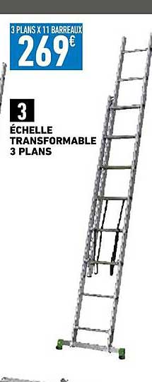 échelle transformable 3 plans