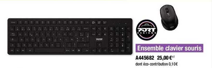 ensemble clavier souris port designs