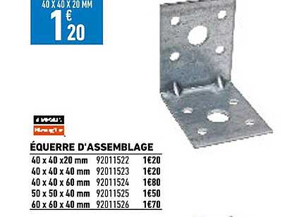 équerre d'assemblage