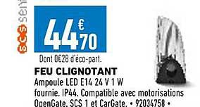 feu clignotant scs sentinel