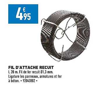 fil d'attache recuit