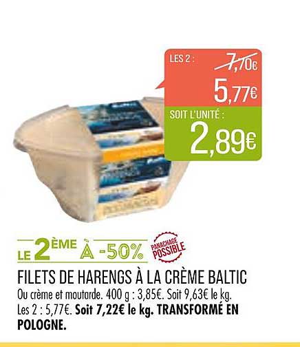 filets sde harengs à la crème baltic