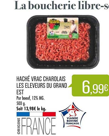 haché vrac charolais les éleveurs du grand est