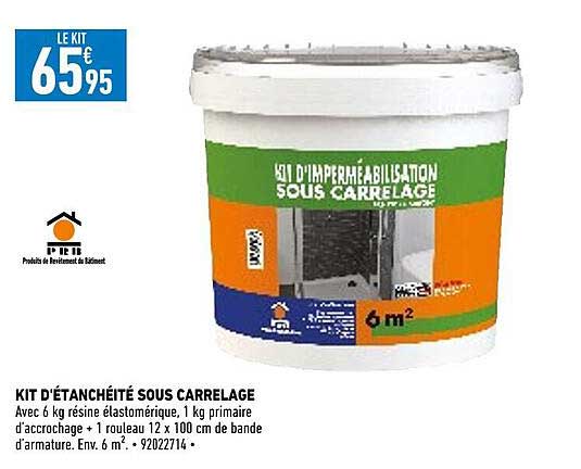 kit d'étanchéité sous carrelage