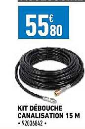 kit débouche canalisation 15 m