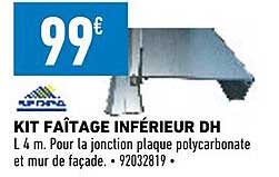 kit faîtage inférieur dh sedpa