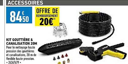 Kit Gouttière & Canalisation 20m