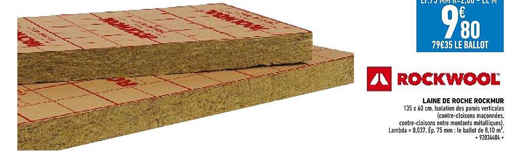 laine de roche rockmur rockwool
