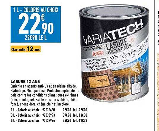 lasure 12 ans variatech