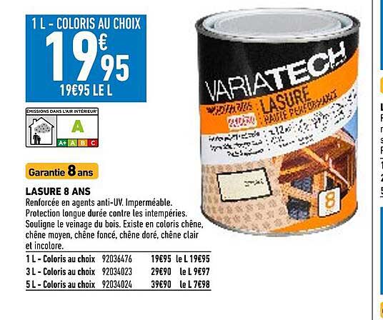 lasure 8 ans variatech