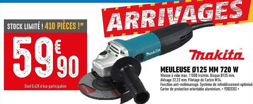 meuleuse ø125 mm 720 w makita