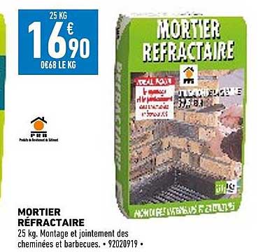 mortier réfractaire