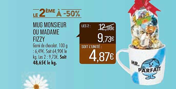 Mug Monsieur Ou Madame Fizzy