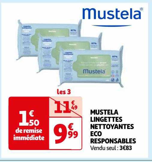 mustela lingettes nettoyantes eco responsables
