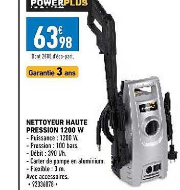 nettoyeur haute pression 1200w powerplus