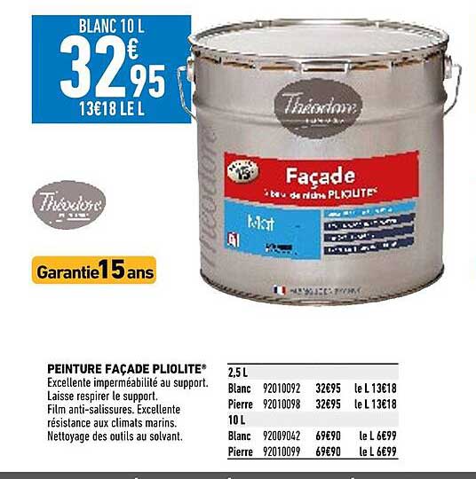 Peinture Façade Pliolite Théodore