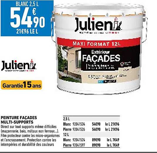 Peinture Façades Multi-supports Julien