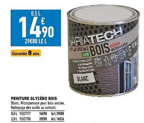 peinture glycéro bois variatech
