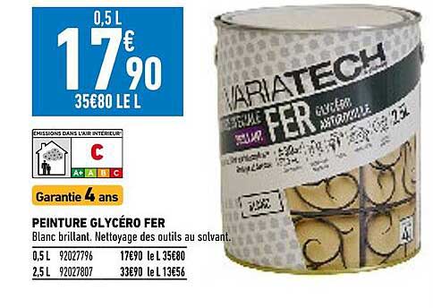 peinture glycéro fer variatech
