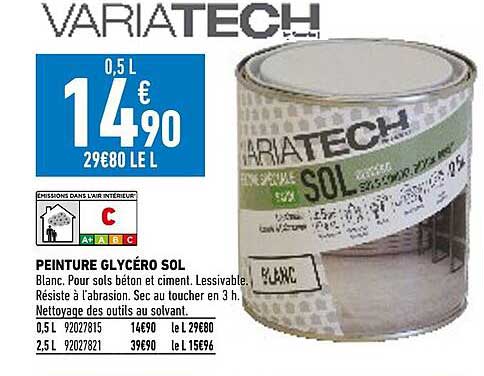 peinture glycéro sol variatech
