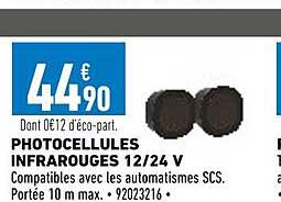 Photocellules Infrarouges 12-24v