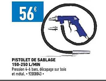 pistolet de sablage 150-250l-min