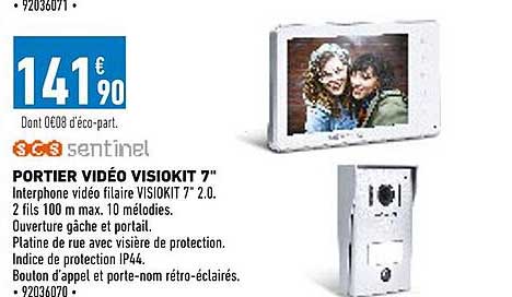 portier vidéo visiokit 7" scs sentinel