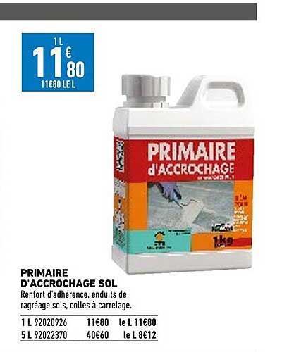 primaire d'accrochage sol
