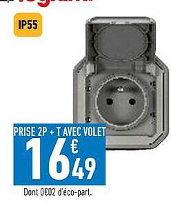 prise 2p+t avec volet