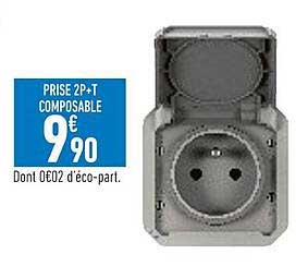 prise 2p+t composable