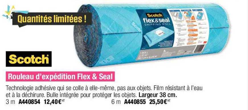 rouleau d'expéditioin flex & seal scotch