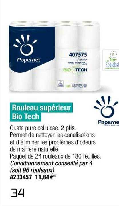 rouleau supérieur bio tech papernet