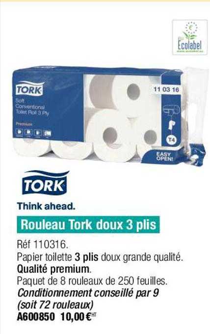 Rouleau Tork Doux 3 Plis
