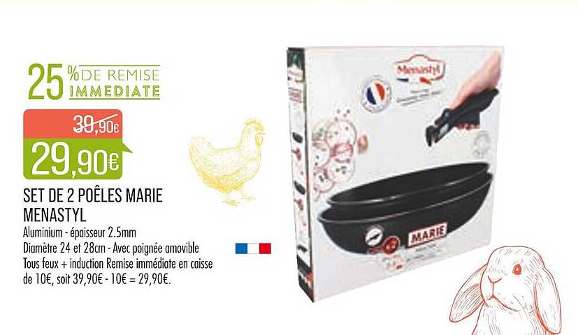 Set De 2 Poêles Marie Menastyl