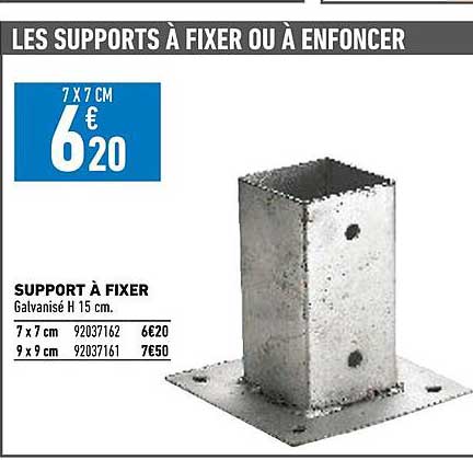 support à fixer