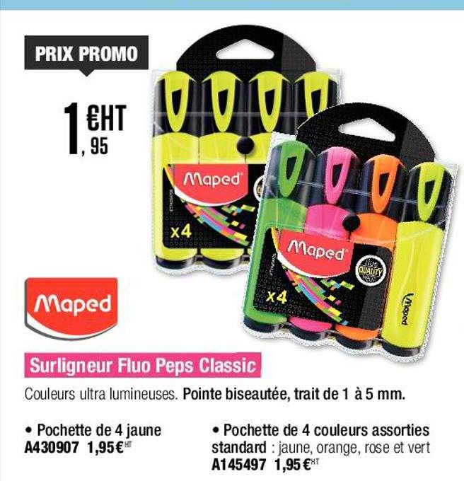 surligneur fluo peps classic maped