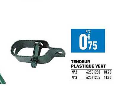 Tendeur Plastique Vert
