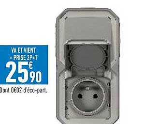 va et vient + prise 2p+t