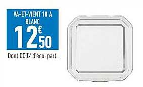 Va-et-vient 10A Blanc