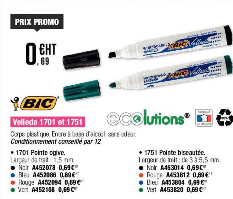 Velleda 1701 Et 1751 Bic