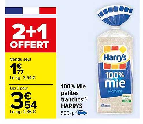 100% mie petites tranches harrys