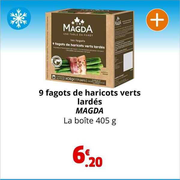 9 fagots de haricots verts lardés magda